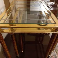 عسلی برنز سه تیکه ایتالیایی|مبلمان خانگی و میز عسلی|تهران, کاج|دیوار