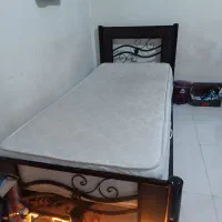 تخت یک نفره فلزی وام دی اف|تخت و سرویس خواب|دماوند, دماوند|دیوار