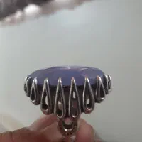 عقیق کبود با تراش الماسی