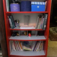 تخت ماشینی بچه گانه با کتابخانه ست