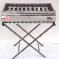 کبابپز گازی 10چدن منقل گازی باربیکیو پایه