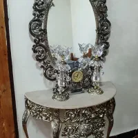 آینه شمعدان طرح برنز ( مخصوص جهیزیه )