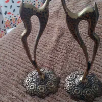 مجسمه غزال برنز دوتایی سنگین