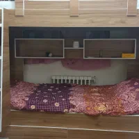تخت دوطبقه محکم، نوعه نو (به همراه تشک طبی)|تخت و سرویس خواب|تهران, ولنجک|دیوار