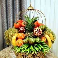 میوه آرایی سبدمیوه یلدا/حکاکی کدو،هندوانه/گیفت/ژله|خوردنی و آشامیدنی|قم, کلهری|دیوار