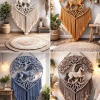 مکرومه بافی و روش های بافت و متریال