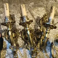 لوستر برنز|لوستر و چراغ آویز|تهران, هروی|دیوار