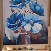 گل های آبی