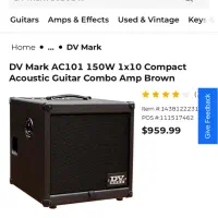 آمپ آکوستیک DV mark|گیتار، بیس، امپلیفایر|تهران, جردن|دیوار