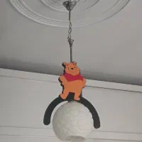 ست اتاق کودک طرح پو ، لوستر، دیوار کوب، فرش، پرده