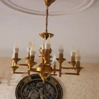 لوستر برنجی ۱۲شاخه