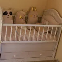 تخت کودک با تشک و روتختی