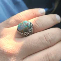 انگشتر نقره فیروزه|جواهرات|جوانرود, |دیوار