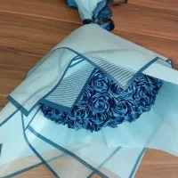 دسته گل ربانی آبی|گل مصنوعی|مشکیندشت, |دیوار