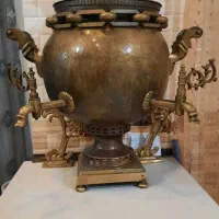 سماور ذغالی دوشیر ۳۰ لیتری کلکسیونی