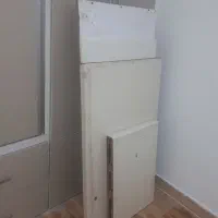 آبچکان بابدنه فلز زخیم و۳درب هایگلاس|آب‌چکان و نظم‌دهنده ظروف|هشتگرد, شهرک ولیعصر (مصلی)|دیوار