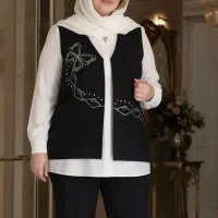 وست ( جلیقه) جواهردوزی سایزبزرگ سایز 48تا64 بزرگ