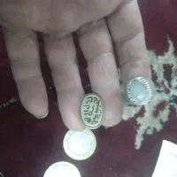 تعدادی اسکناس وسکه قدیمی ویک دونه انگشترنقره|کلکسیون سکه، تمبر، اسکناس|یزد, |دیوار