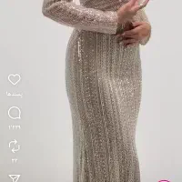 لباس مجلسی تماما سنگ دوزی شده تنخور زیبا