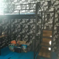 تختخواب یکنفره ۲طبقه میزتحریر(تخت خواب ۲طبقه ۱نفره|تخت و سرویس خواب|مشهد, شفا|دیوار