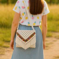 حراج عیدانه کیف و صندل مکرومه