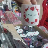 لیوان ولنتایین شیشه خرس شارژشد