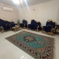 مبل استیل به همراه نهارخوری تمیز در حد نو