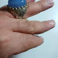 انگشتره نقره عقیق کبود یمنی|جواهرات|تهران, زعفرانیه|دیوار