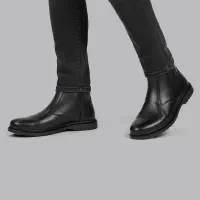 نیم بوت مردانه مدل اسپانیا رنگ مشکی مناسب فصل