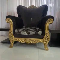 مبل نیمه سلطنتی هفت نفره|مبلمان خانگی و میز عسلی|شیروان (خراسان), |دیوار