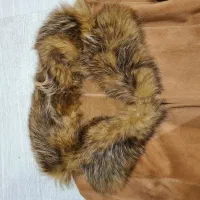 پالتو جیر با دور یقه پوست طبیعی