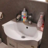 روشویی کابینی با اینه و شیر( دوعدد)
