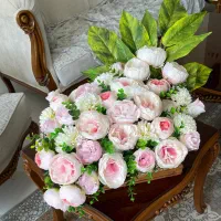 دسته گل های مصنوعی لوکس باکس گل دکوری