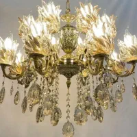 لوستر برنز مدل هانیس ۵+۳هشت شعله درتولیدی کارمندان