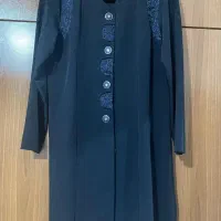 مانتوی اداری سرمه ای