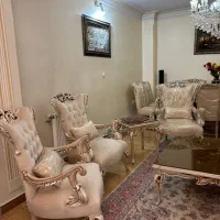 مبلمان استیل ۷ نفره به همراه میز ناهارخوری ۸ نفره|مبلمان خانگی و میز عسلی|تهران, بهارستان|دیوار