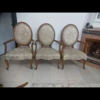مبل چستر ال هفت نفره، سه عدد مبل کناره چوب راش|مبلمان خانگی و میز عسلی|کرج, شاهین‌ویلا|دیوار