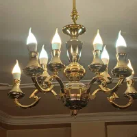 لوستر پنج شاخه - ۱۰ شعله برنز