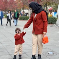 پوشاک .ست کت شلوار مادر و دختری کالکشن عیدانه