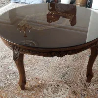 میز چوبی پذیرایی جلو مبلی
