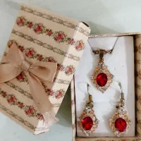 ست گردنبند و گوشواره مجلسی