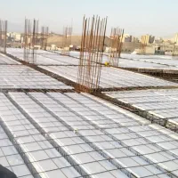 آرماتوربندی اجرای سقف بتنی فلزی و استخر