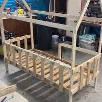 تخت خواب کلبه ای|تخت و سرویس خواب|سیاهکل, |دیوار