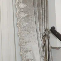 پرده پذیرایی کاملا تمیز نو جنس عالی 6متری|پرده، رانر، رومیزی|نیشابور, شهید بهشتی|دیوار