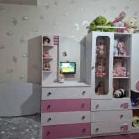 سرویس چوب کامل کودک|تخت و سرویس خواب|گرمسار, |دیوار