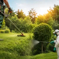 خدمات علف تراشی و سم پاشی