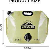 گالن آب 8 لیتری تاشو مدل Water Bag-8L|ظروف نگهدارنده، پلاستیکی، یکبارمصرف|تهران, تاکسیرانی|دیوار