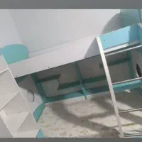 تخت خواب ۲ طبقه نوجوان|تخت و سرویس خواب|زاهدان, |دیوار
