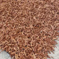 فرش چرمی قهوه‌ای روشن عسلی