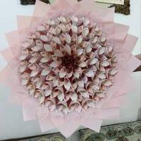 دسته گل با پول و ربان